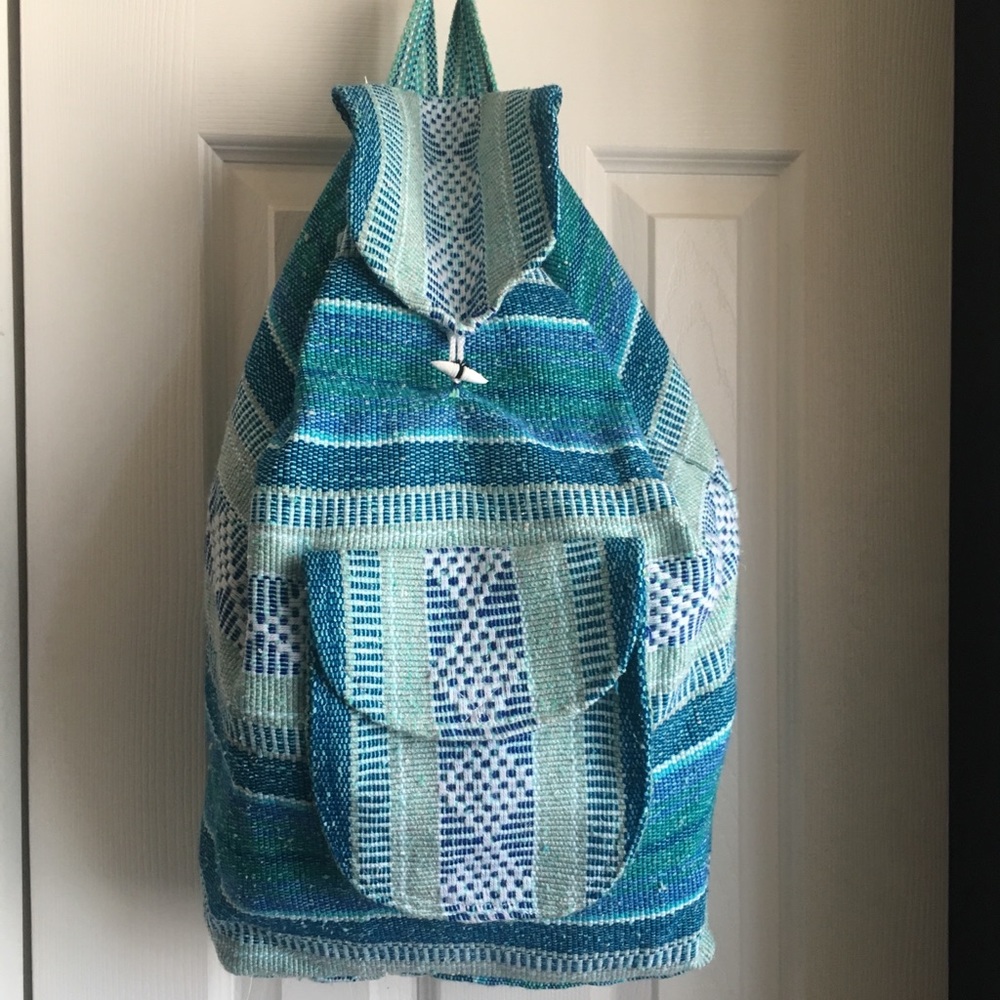 Woven Artisan Backpack from Mexico